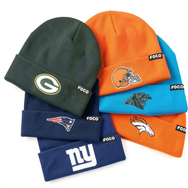 NFL FOCO Basic Primary Logo Beanie for Men-4