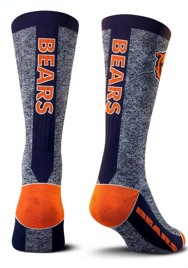 Chicago Bears Official NFL Socks by For Bare Feet-1