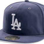 New Era Baseball Cap Men's Straight Visor Adjustable Fit Navy Blue-0