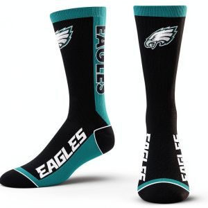For Bare Feet Philadelphia Eagles Unisex Fan Socks MVP-164799 Brown-0