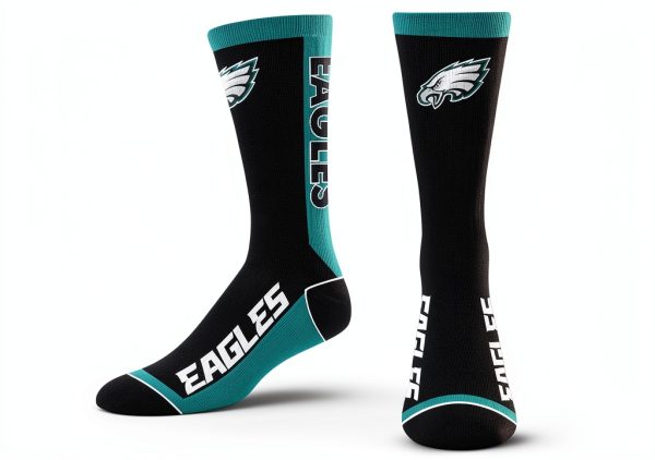 For Bare Feet Philadelphia Eagles Unisex Fan Socks MVP-164799 Brown-0