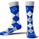 For Bare Feet Detroit Lions NFL Socks Unisex Crew 505-7-ARMX-0
