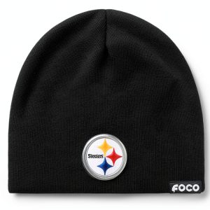 FOCO NFL Basic Primary Logo Skull Beanie Men's Acrylic Winter Hat-0