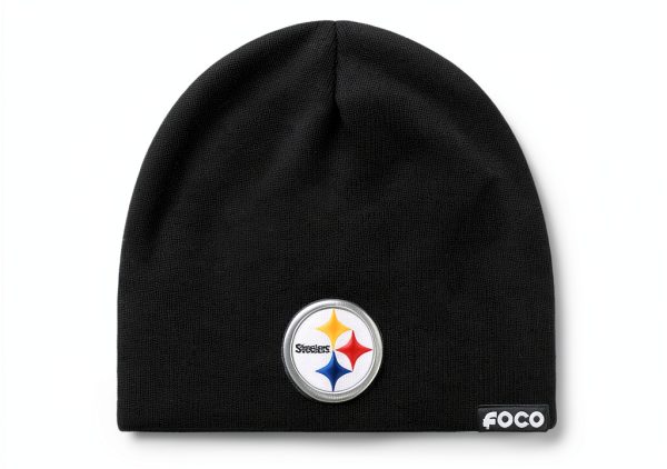 FOCO NFL Basic Primary Logo Skull Beanie Men's Acrylic Winter Hat-0
