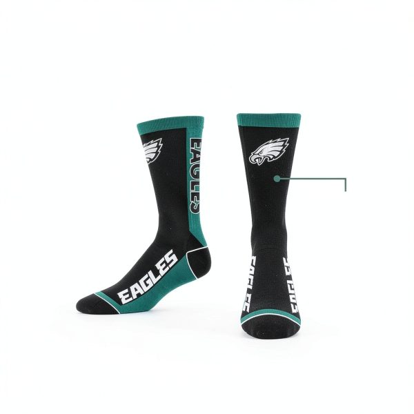 For Bare Feet Philadelphia Eagles Unisex Fan Socks MVP-164799 Brown-3