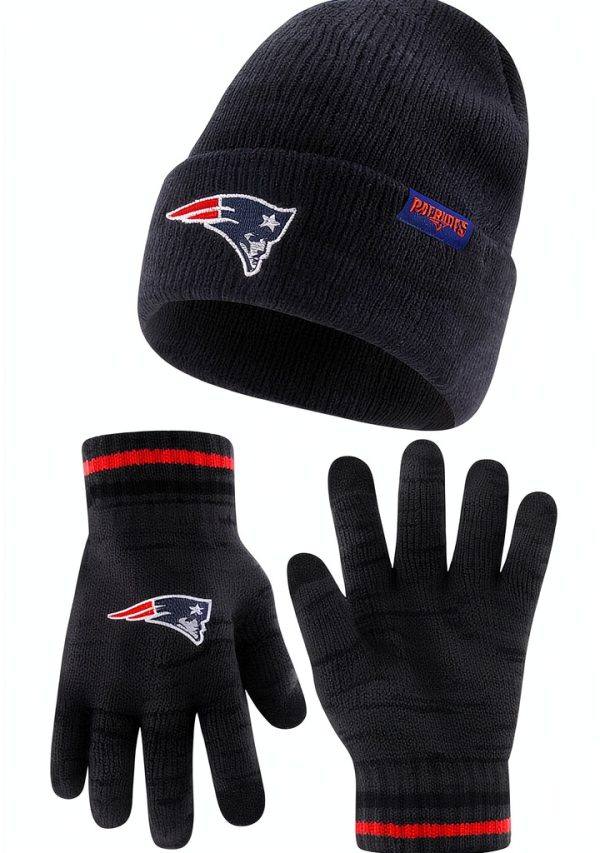Ultra Game NFL Beanie & Touchscreen Gloves Warm Stretch Fit Gear-0