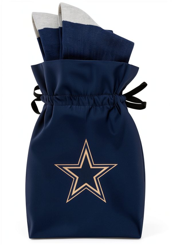 NFL Dallas Cowboys Navy Crew Socks Unisex Comfort Fit Small-XL-2