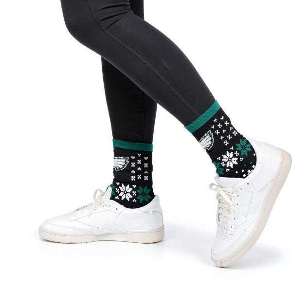 Philadelphia Eagles Official NFL Socks by For Bare Feet-1