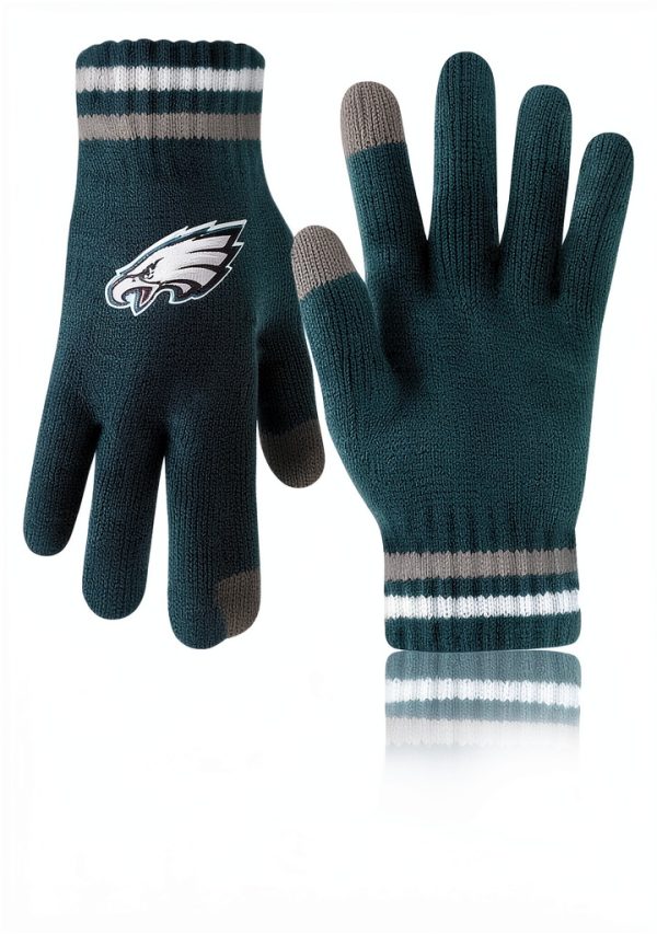 Ultra Game NFL Beanie & Touchscreen Gloves Soft Stretch Fit Team-1