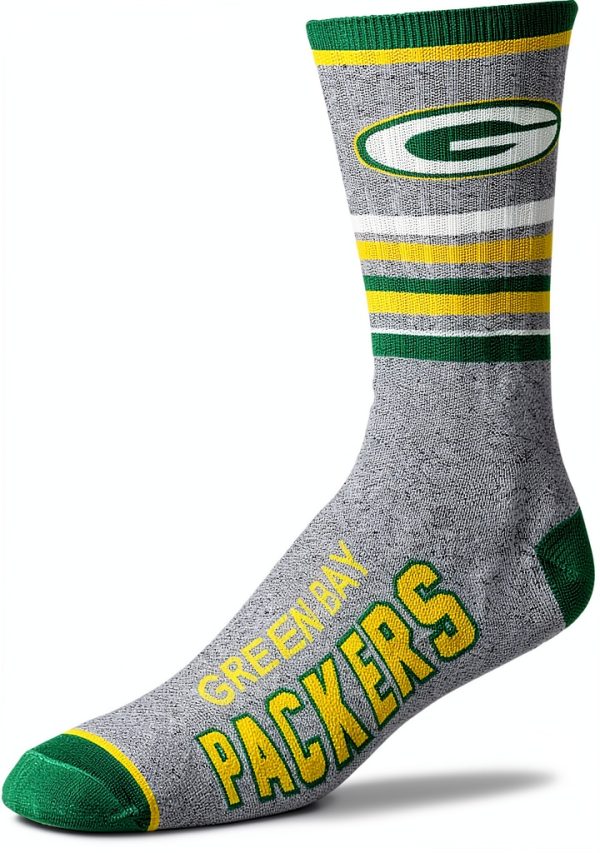 Green Bay Packers Official NFL Socks by For Bare Feet-0