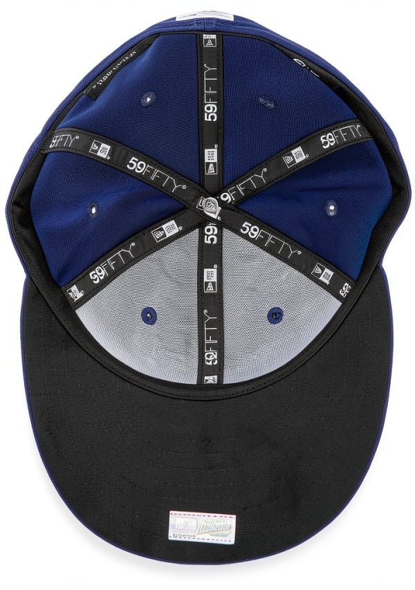 New Era Baseball Cap Men's Straight Visor Adjustable Fit Navy Blue-4