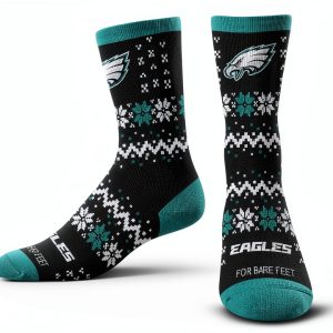 Philadelphia Eagles Official NFL Socks by For Bare Feet-0