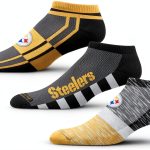 Pittsburgh Steelers Official NFL Socks 3-Pair Pack by For Bare Feet-0