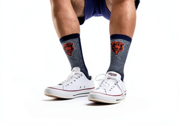 Chicago Bears Official NFL Socks by For Bare Feet-2