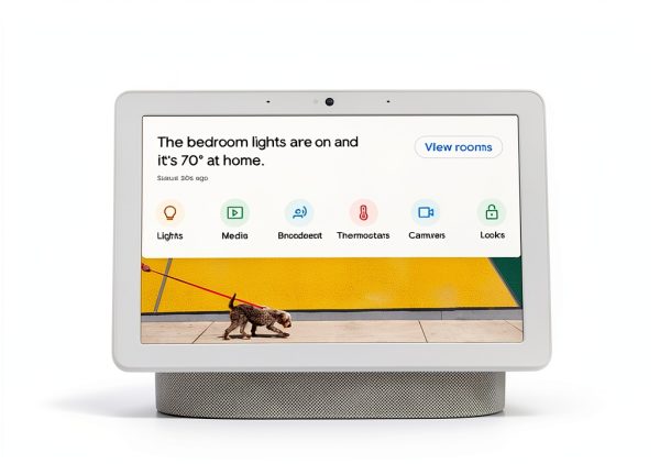 Google Nest Hub Max 10" Smart Display with Google Assistant - Chalk-2