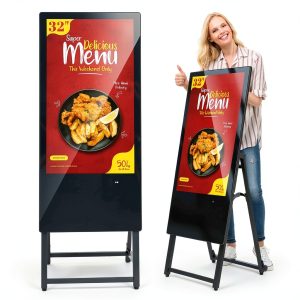 MWE 32" Digital Signage Display Portable Android Kiosk with HDMI/USB-0